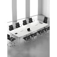 thumbnail image 3 of Conference table long table and chair combined conference room simple and modern negotiation table large and small rectangular d My Lux Decor Round, 3 of 24