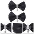 thumbnail image 2 of Raindrops 1 Pair Rhinestone Bow Shoe Clips for Pumps Wedding Party, 2 of 7