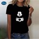 thumbnail image 1 of Disney Gold Micky Head Women's Casual Print T-shirt Mickey Mouse High-quality Print Fashion Top Cartoon Wholesale140 Gao Jinjia LED, 1 of 2