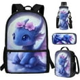 thumbnail image 7 of Yuyamidu Cute Dragon Bookbag and Lunch Box Set 5th Grade Bookbags for Girls with a Lunchbox 4 Piece Flower Backpack with Lunch Bag Pencil Case Water Bottle Carrier Bag Primary School Bag for Kids, 7 of 7