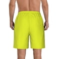 thumbnail image 3 of Naloa Yellow Men's Beach Shorts, Surfing shorts, Swim trunks, Quick Dry Swim Trunks for Surfing Beach Fun - Small, 3 of 9