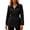 Black, variant on Lightweight Hooded Jackets for Women, Zip Up Casual Windbreaker with Drawstring Waist, Pockets, Fall Fashion Outdoor Trench Coats S-XXXL