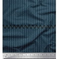 thumbnail image 1 of Soimoi Cotton Duck Fabric Herringbone Geometric Print Sewing Fabric Yard 42 Inch Wide, 1 of 1