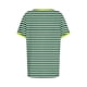 thumbnail image 4 of Blusas para las Mujeres Casual, Rayas Impresas Patchwork Manga Corta Cuello Redondo Top Hecho de 95% Poliéster 5% Spandex para el Verano, Tops Cortos para las Mujeres, 4 of 5
