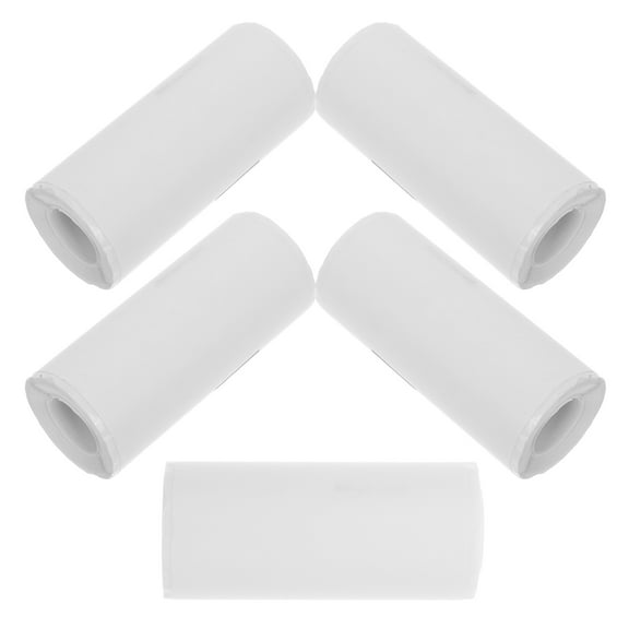 MLINS  5 Rolls Mini Handheld Printer Label Thermal Sticker Paper Printing White
