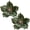 green, variant on 2Pcs Magnolia Artificial Christmas Flowers Magnolia Green/Red Magnolia Artificial Flower Stem Christmas Flower Ornaments for Christmas Tree Decorations