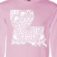 thumbnail image 4 of Inktastic Louisiana Silhouette Mandala Long Sleeve T-Shirt, 4 of 5