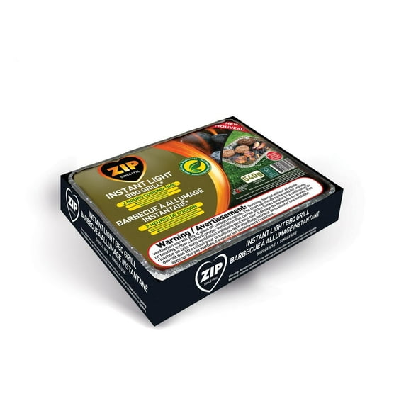 ZIP Disposable BBQ Grill (2pk), 2 Hours Cooking Time