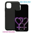 thumbnail image 2 of DistinctInk Custom SKIN / DECAL compatible with OtterBox Symmetry for iPhone 11 Pro (5.8" Screen) - Lesbian Purple Symbols Love - Show Your LGBTQ Support, 2 of 5