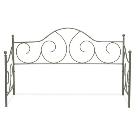 Daybed Frames For Sale Caroline Metal Daybed Frame with Gently Sloping Back and Side Panels, Flint Finish, Twin ()