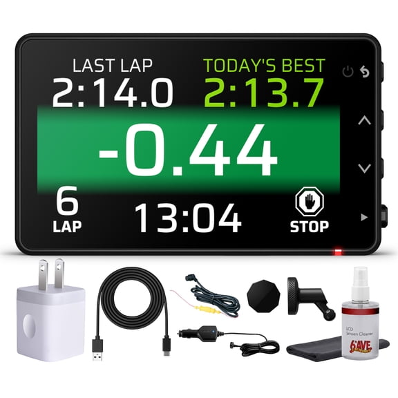 Garmin Catalyst 2 Track Driving Performance Optimizer with Real-Time Audio Coaching, True Optimal Lap, 1440P HD Camera & Data Analysis Bundle With Accessories