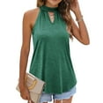 thumbnail image 2 of BLVB Tank Top for Women Summer Neck Tops Keyhole Sleeveless Shirts Loose Fit Casual Tank Shirts Womens Tunic Blouses, 2 of 5