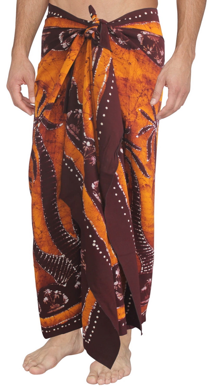HAPPY BAY Beach Wear Mens Sarong Wrap Bathing Suit Beach Towel Swim Batik Pareo Cover ups