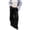 Black, variant on Women's Baggy Wide Leg Casual Pants Elastic Waist Drawstring Loose Fit Solid Color Lounge Sweatpants with Pockets,Wine S