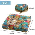 thumbnail image 5 of Square Dutch Velvet Meditation Pillow 22 Inch, Bohemian Style Floor Cushion for Yoga and Reading, 5 of 7