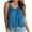 Blue, variant on LEAVINGSUO Summer Womens Tank Tops Women's Summer Fashion Crewneck T-Shirt Casual Sleeveless Tank Vest Tops Blue S