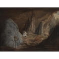 thumbnail image 3 of Conrad Martens 14x11 Black Modern Framed Museum Art Print Titled - Stalagmites, Burragalong Cavern (1843), 3 of 5