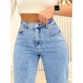 thumbnail image 4 of Women’s Mid Rise Wide Leg Denim Jeans Vintage Washed Leg Lengthening Figure Flattering Perfect for Y2K Streetwear Casual Days, 4 of 6