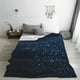 thumbnail image 5 of Balery Blue Glitter Retro Manta de Felpa Suave y Acogedora – Cobija de Franela Aterciopelada para Cama, Lavable y Cálida para Sofá, Mascotas, Transpirable-80"x60", 5 of 7