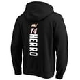 thumbnail image 3 of Men's Black Miami Heat Playmaker Name & Number Pullover Hoodie, 3 of 3