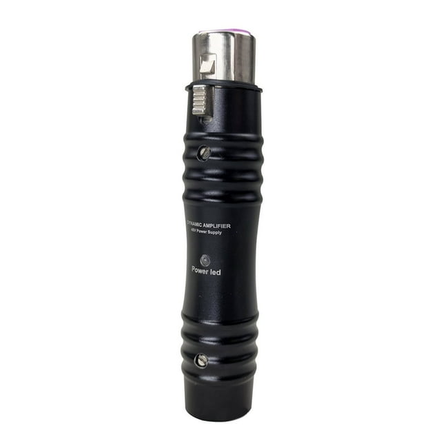 Micrófono de Mano con Cable de Bobina Móvil, Amplificador de 48 V y 28 DB, Ganancia de Micrófono para Canciones K en , Ideal para Presentaciones en Exteriores en Casa.