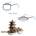 thumbnail image 3 of Bateria de Cocina RD Royal Cook Plateada de acero inoxidable 12 pz, 3 of 5