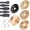 5PCS, variant on Wood Carving Disc, Timber Carving Disc Set for 4/4.5 Inch Angle Grinder, Cedar Cutting Wheel, Premium Woodworking Shaping Tool with 5/8 Arbor, Fathers Day Gifts
