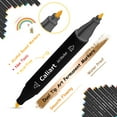 thumbnail image 3 of Art Markers Caliart, tinta a base de alcohol de doble punta, 100 colores, 3 of 7