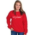 thumbnail image 4 of Merry Christmas Festive Holiday Women Plus Size Crewneck Sweatshirt Brisco Brands 2X, 4 of 5