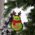 thumbnail image 4 of piezas de adornos para árbol de Navidad con astas de reno, gorro de Navidad, bufanda, tela no tejida, adornos colgantes de aguacate, decoración para el hogar, vacaciones de Navidad, aguacate, 4 of 4