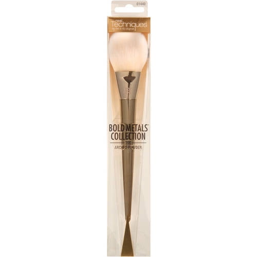 Real Techniques 100 Arched Powder Brush, 1 Count; Bold Metals