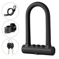 thumbnail image 2 of LJNYFDC Safety Lock Bicycle Lock High Strength Rustproof Sturdy Construction Easy Installation Universal Zinc Alloy U Lock MTB 1 Set, 2 of 6