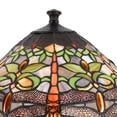 thumbnail image 4 of Table Lamp with Metal Body and Dragonfly Design Shade Multicolor, 4 of 5