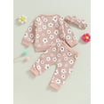 thumbnail image 5 of Baby Girl Fall Outfits Floral Sweatshirt Pants Clothes Set Newborn Infant Clothing Gifts 3 6 9 12 18 24 Months, 5 of 9