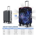 thumbnail image 3 of JUNZAN Glasses And Fireworks Print Washable Luggage Cover - Fashion Suitcase Protector Fits 18-32 Inch Luggage (without luggage), 3 of 5