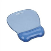 Gel Mouse Pad w/Wrist Rest Nonskid Base, 8-1/4 x 9-5/8, Blue