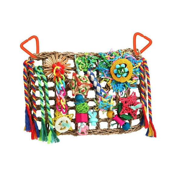 Runquan Bird Foraging Wall Toys Bird Activity Wall Toy for Budgie Love Birds Finches A
