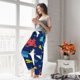 thumbnail image 5 of Fotbe Colorful Excavator Pantalones de Pijama para Mujer, Pantalones de Dormir, Pantalones Pj con Cordón y Bolsillos-Large, 5 of 6