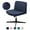 Corn-Type:Navy Blue, variant on UPONRAY Armless Chair Slipcover, Waterproof Criss Cross Chair Cover, Office Desk Chair Covers, Mid Back Wide Seat Accent Chair Covers(Navy Blue,Corn,No Chair)