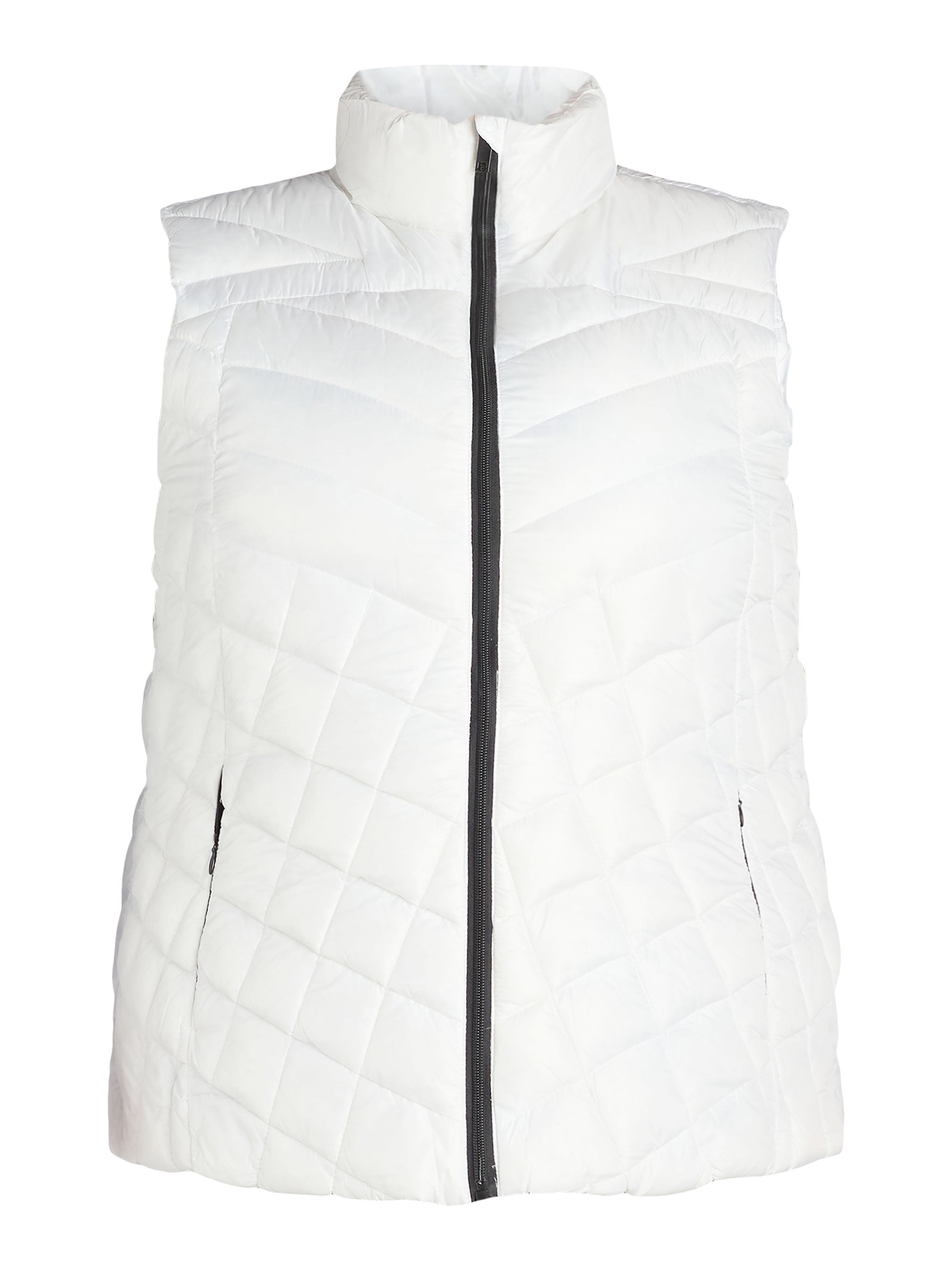 Big Chill Women's Chevron Quilted Puffer Vest, Midweight, Sizes S-3X