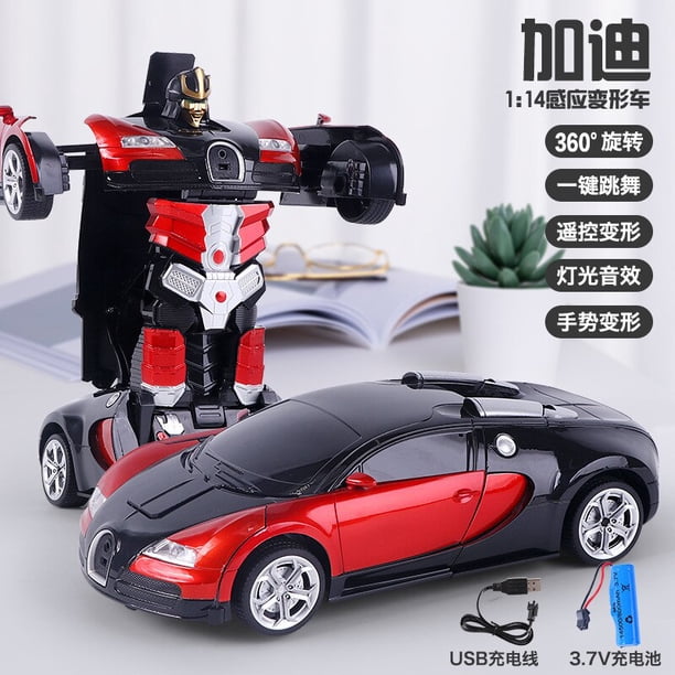 Coche teledirigido de inducción de gestos 1:18, Robot de transformación, juguete de deformación, Robot eléctrico, modelos de coches para niños y niñas, regalos geniales