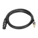 thumbnail image 1 of Cable de micrófono JORINDO XLR hembra a macho de 3,5 mm y 1/8 pulg. Cable de interconexión de señal balanceada JD6027‑1,5 m / 4,9 pies, 1 of 5