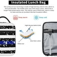 thumbnail image 5 of American Thin Blue Line Flag Police Pattern Black Lunch Box Reusable Insulated Bag Containers, 5 of 6