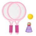 thumbnail image 2 of Badminton Tennis Rackets Ball Set Beach Garden ys Pink, 2 of 6