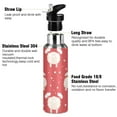 thumbnail image 3 of Sheep Red Sports Water Bottle with Straw Lid Insulated Stainless Steel Leak Proof BPA Free Thermal Mug with Handle for Gym Yoga Cycling Camping, 3 of 8