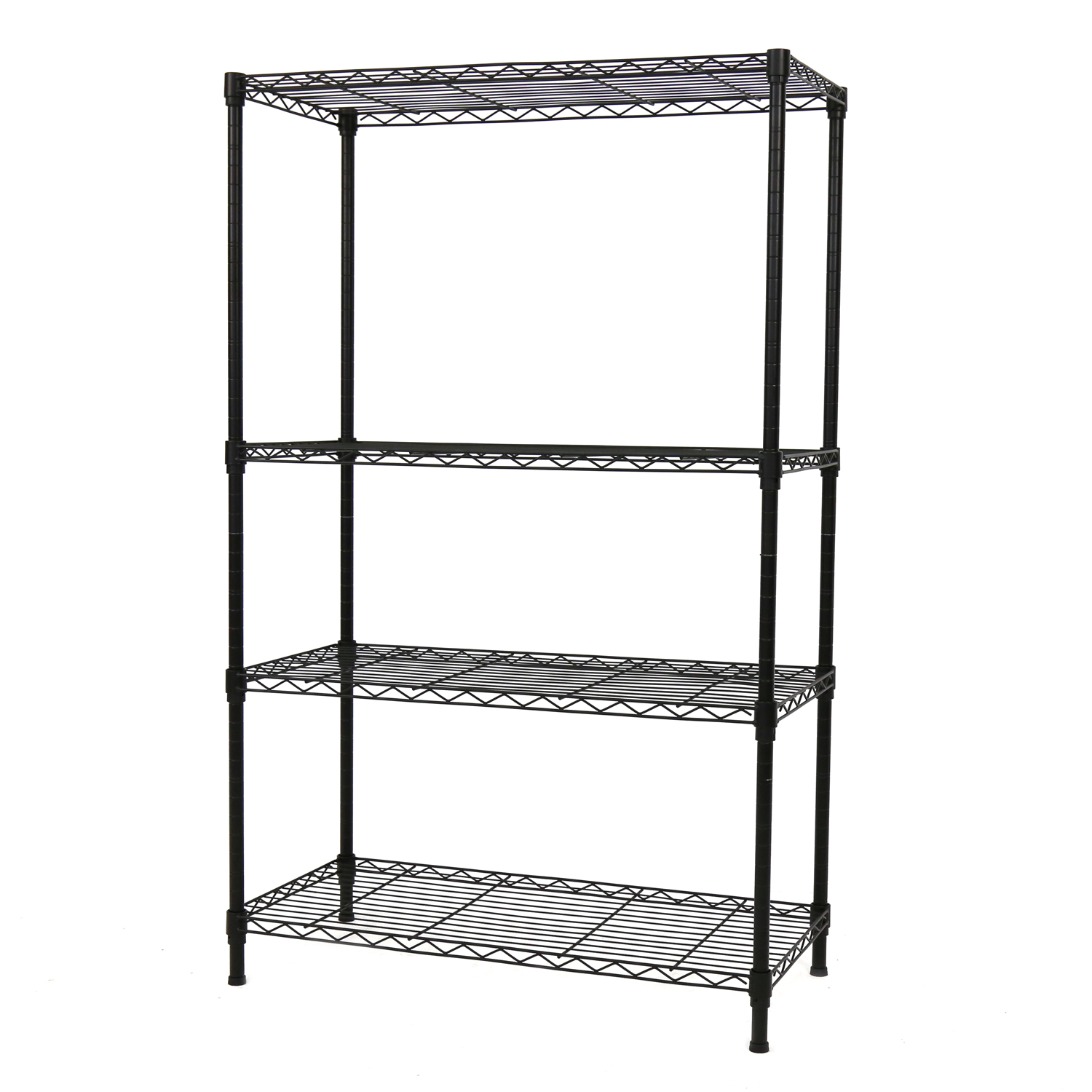 Kinbor 4Shelf Steel Kitchen Office Storage Wire Adjustable Shelving