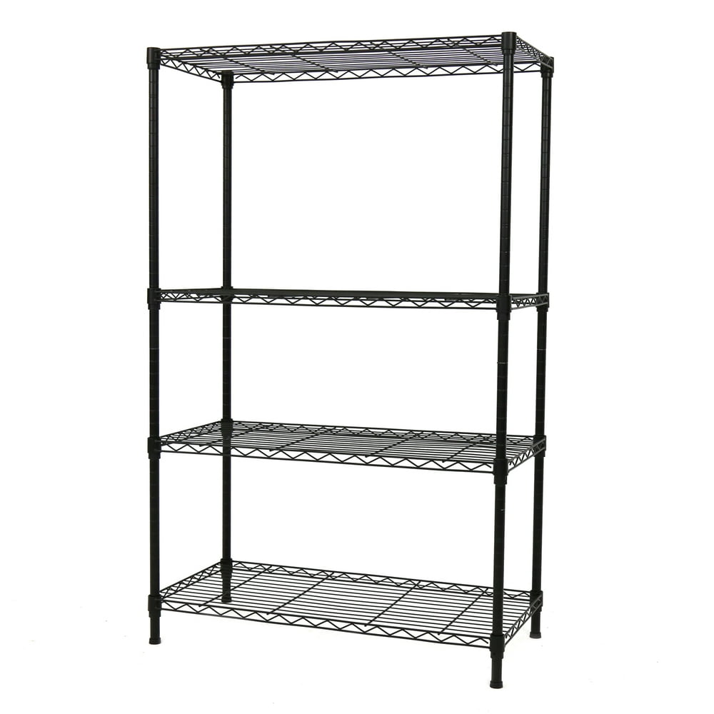 Kinbor 4Shelf Steel Kitchen Office Storage Wire Adjustable Shelving
