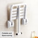 thumbnail image 5 of Taburete plegable para baño montado en la pared 330 libras con peso antideslizante Asiento de ducha CACAGOO Taburete plegable, 5 of 7