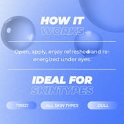 Vitamasques Vitamin C Hydrogel Eye Pads, Brighten, Vegan, 1 Pair