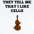 thumbnail image 2 of CafePress - They Tell Me That I Like Cello Body Suit - Baby Light Bodysuit, Size Newborn - 24 Months, 2 of 4
